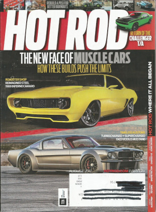 HOT ROD 2017 AUG - CHALLENGER T/A, MEDIEVAL ONE, TYPE 65 COUPE, HOT COYOTE